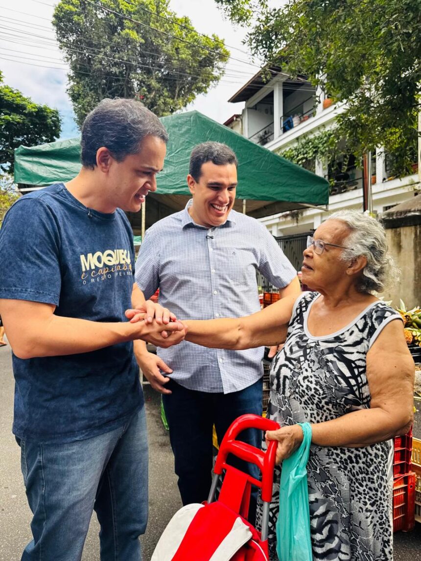 3b4901b9-c0f5-469b-8f33-f45a64dc997d Lorenzo Pazolini participa de caminhada na Feira de Bairro República e reforça diálogo com lideranças comunitárias