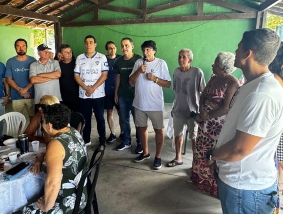 Goiabeiras reúne lideranças e moradores em encontro com Lorenzo Pazolini e Erick Musso