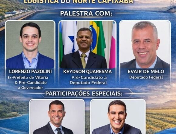 ELEIÇÕES 2026 – Keydson confirma Pazolini em palestra na sexta-feira (10/04), às 19h, em São MateusRedação Multimídia por Redação Multimídia 2 de abril de 2026